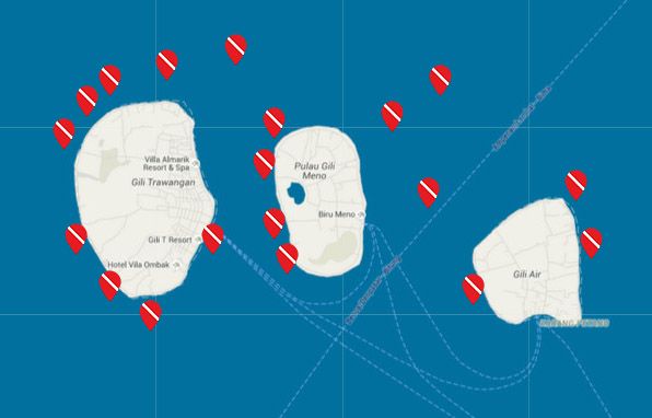 Tauchplätze Lombok und Gili Inseln